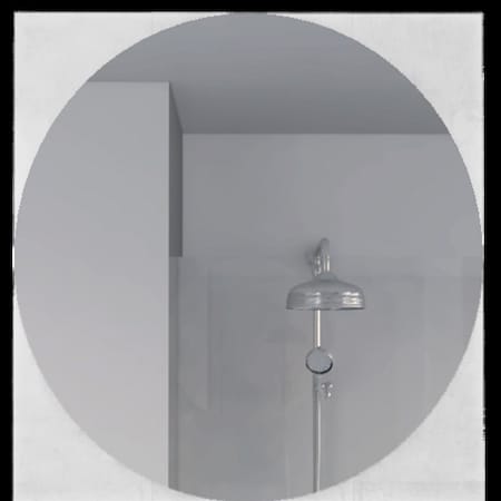 Tuhome Salerno Mirror, Square Shape, Sandblasting Borders, Mirrored Glass ES40010